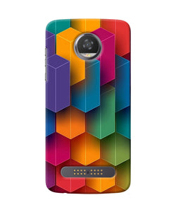 Abstract Rectangle Print Moto Z2 Play Back Cover