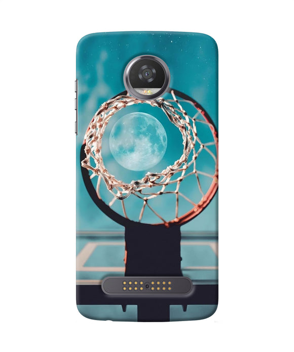 Basket Ball Moon Moto Z2 Play Back Cover