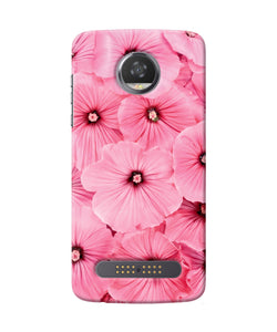 Pink Flowers Moto Z2 Play Back Cover