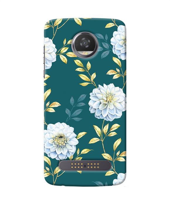 Flower Canvas Moto Z2 Play Back Cover