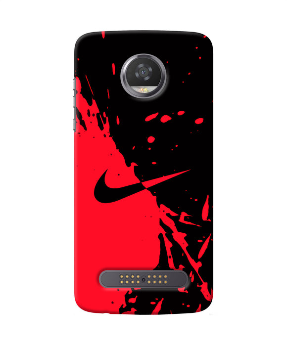 Nike Red Black Poster Moto Z2 Play Back Cover