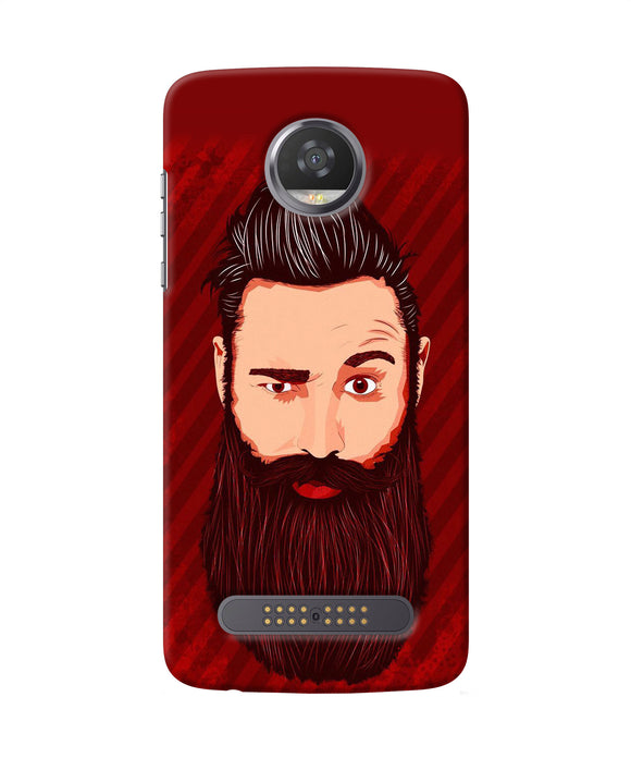 Beardo Character Moto Z2 Play Back Cover