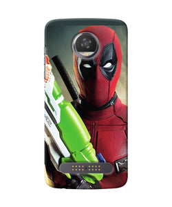 Deadpool Funny Gun Moto Z2 Play Back Cover