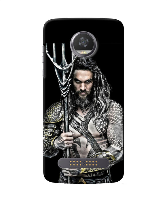 Aquaman Trident Black Moto Z2 Play Back Cover