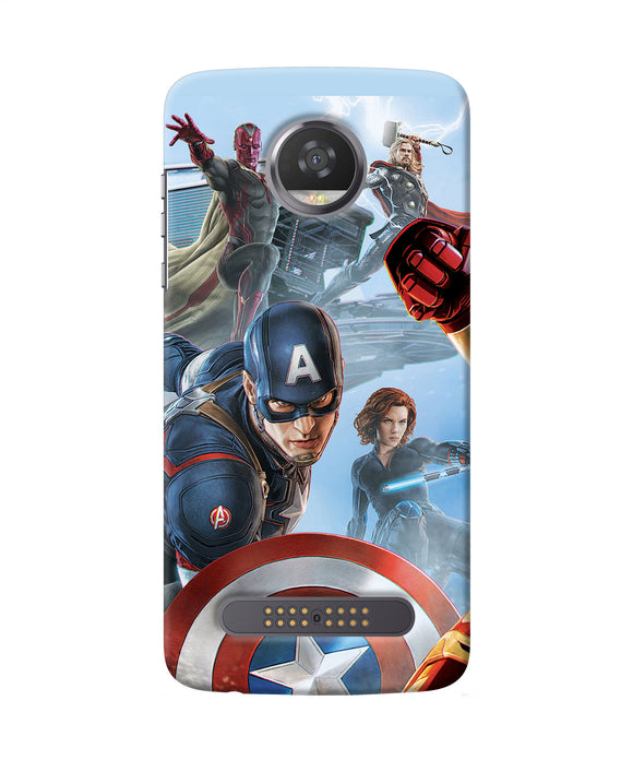 Avengers On The Sky Moto Z2 Play Back Cover