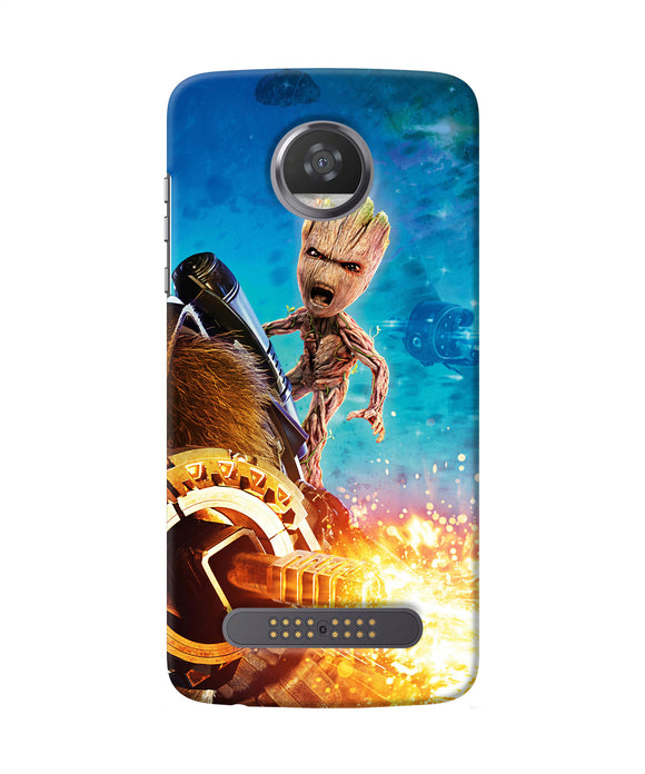 Groot Angry Moto Z2 Play Back Cover