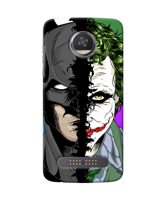 Batman Vs Joker Half Face Moto Z2 Play Back Cover