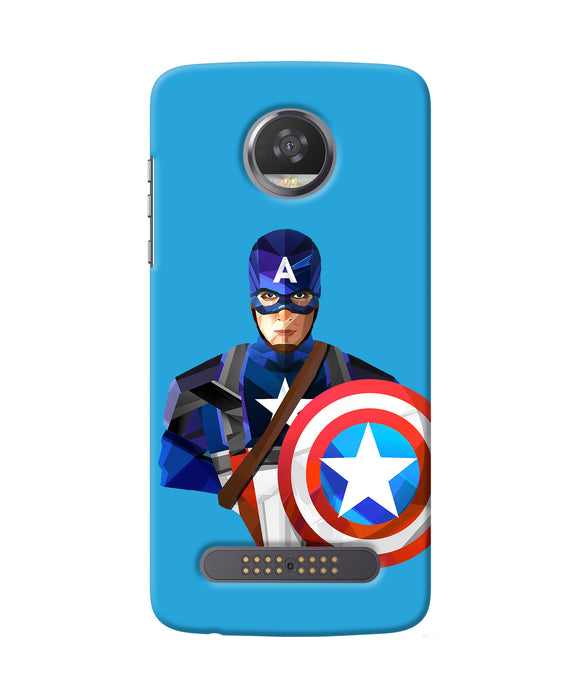 Captain America Character Moto Z2 Play Back Cover