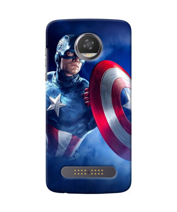 Captain America On Sky Moto Z2 Play Back Cover