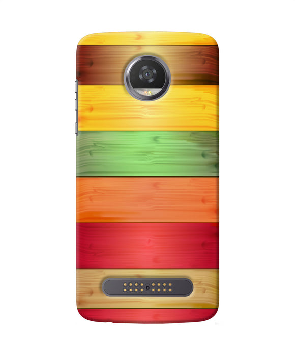 Wooden Colors Moto Z2 Play Back Cover