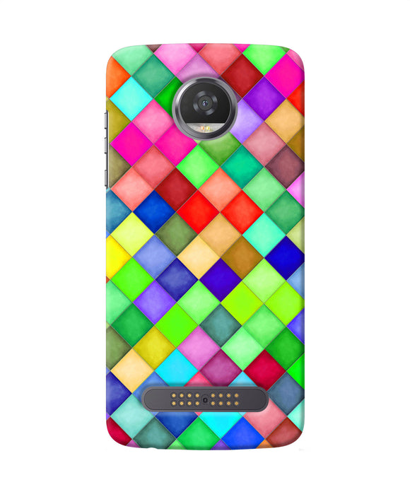 Abstract Colorful Squares Moto Z2 Play Back Cover