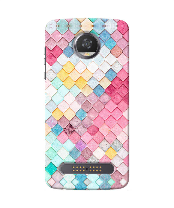 Colorful Fish Skin Moto Z2 Play Back Cover