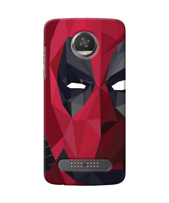 Abstract Deadpool Half Mask Moto Z2 Play Back Cover