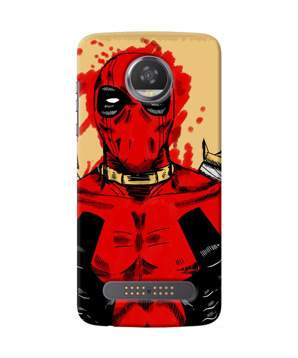 Blooded Deadpool Moto Z2 Play Back Cover