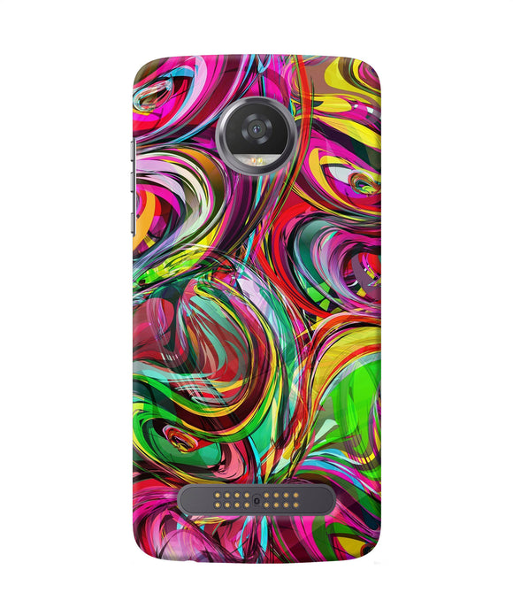 Abstract Colorful Ink Moto Z2 Play Back Cover