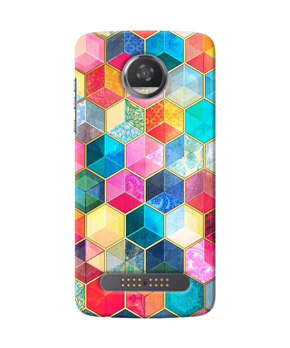 Abstract Color Box Moto Z2 Play Back Cover