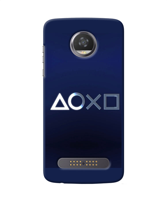 Aoxo Logo Moto Z2 Play Back Cover