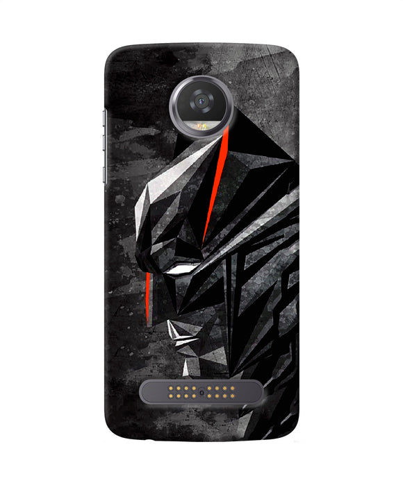 Batman Black Side Face Moto Z2 Play Back Cover