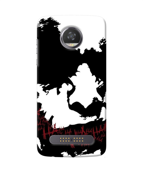 Black And White Joker Rugh Sketch Moto Z2 Play Back Cover