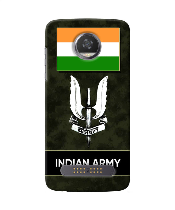 Indian Flag Balidan Logo Moto Z2 Play Back Cover