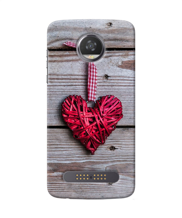 Lace Heart Moto Z2 Play Back Cover