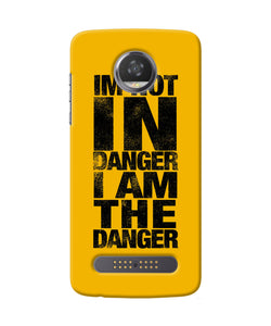 Im Not In Danger Quote Moto Z2 Play Back Cover