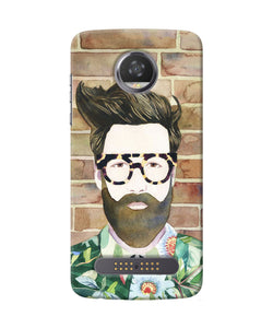 Beard Man With Glass Moto Z2 Play Back Cover