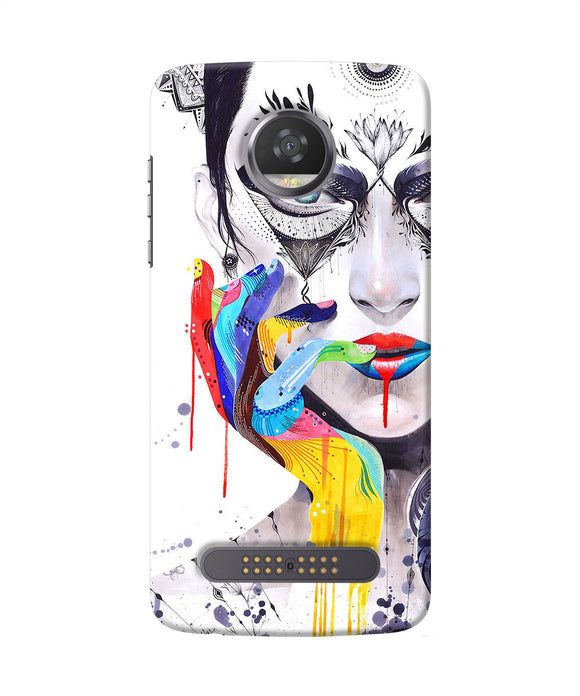 Girl Color Hand Moto Z2 Play Back Cover