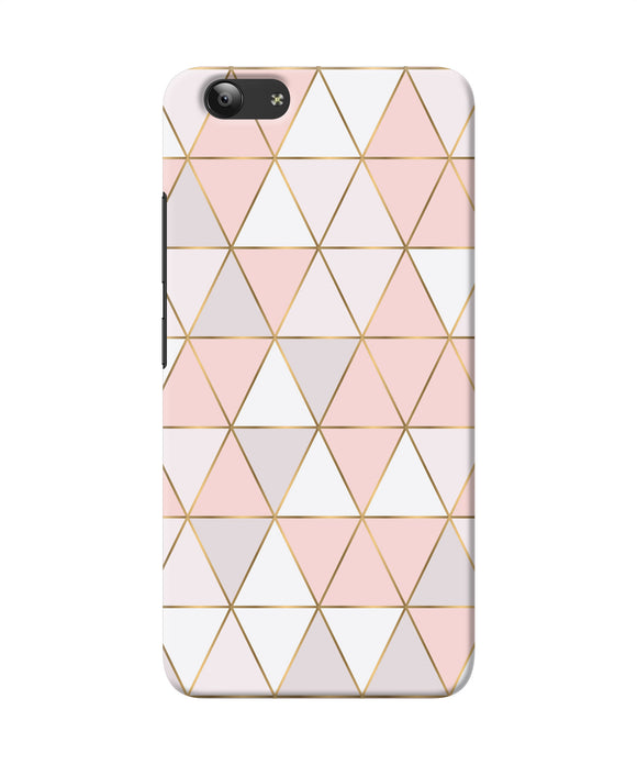 Abstract Pink Triangle Pattern Vivo Y53 Back Cover