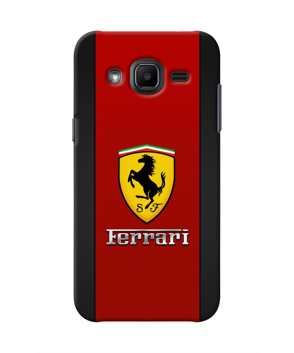 Ferrari Abstract Maroon Samsung J2 2017 Real 4D Back Cover