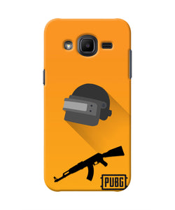 PUBG Helmet and Gun Samsung J2 2017 Real 4D Back Cover