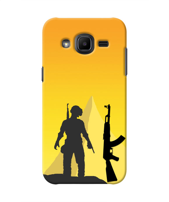 PUBG Silhouette Samsung J2 2017 Real 4D Back Cover