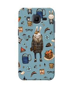 Canvas Rabbit Print Samsung J2 2017 Back Cover