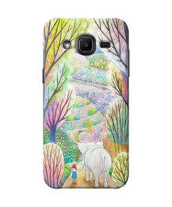 Natual Elephant Girl Samsung J2 2017 Back Cover