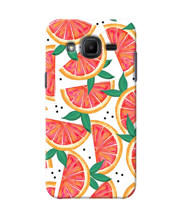 Abstract Orange Print Samsung J2 2017 Back Cover