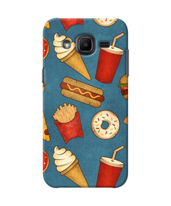 Abstract Food Print Samsung J2 2017 Back Cover