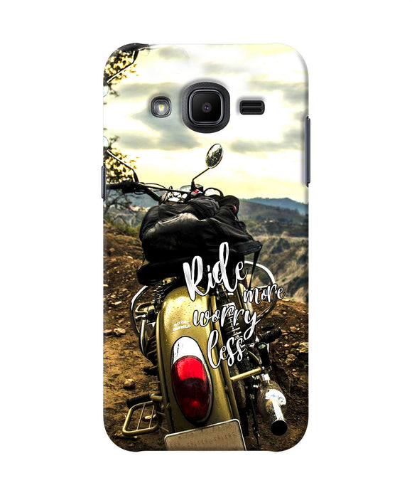 Ride More Worry Less Samsung J2 2017 Back Cover