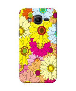 Abstract Colorful Flowers Samsung J2 2017 Back Cover