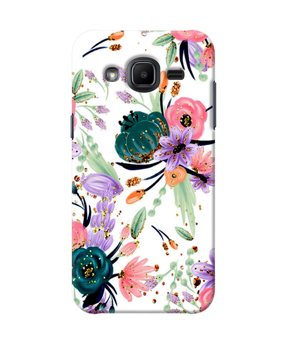 Abstract Flowers Print Samsung J2 2017 Back Cover