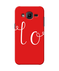 Love One Samsung J2 2017 Back Cover