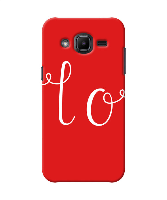 Love One Samsung J2 2017 Back Cover