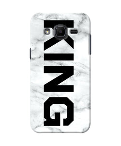 King Marble Text Samsung J2 2017 Back Cover