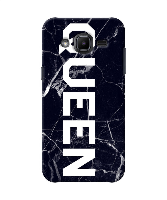 Queen Marble Text Samsung J2 2017 Back Cover