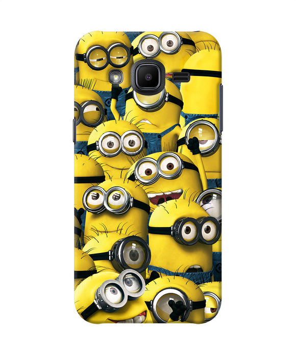 Minions Crowd Samsung J2 2017 Back Cover