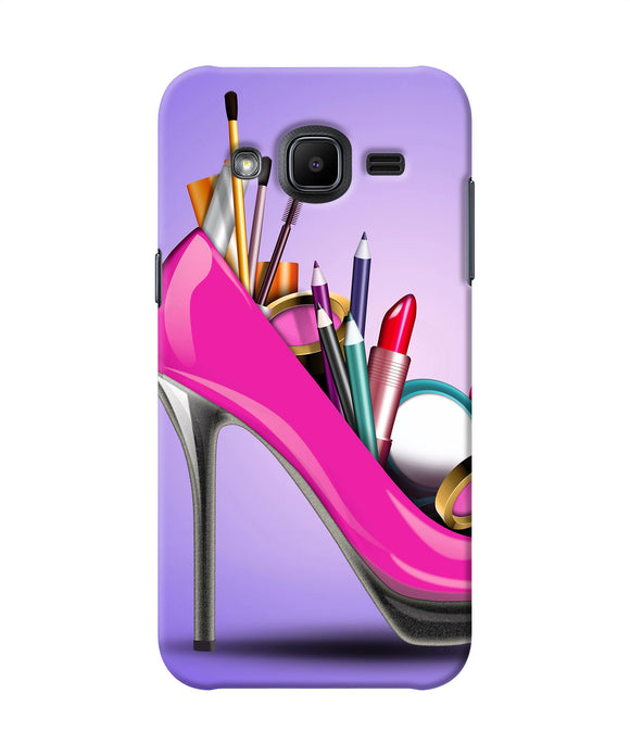 Makeup Heel Shoe Samsung J2 2017 Back Cover