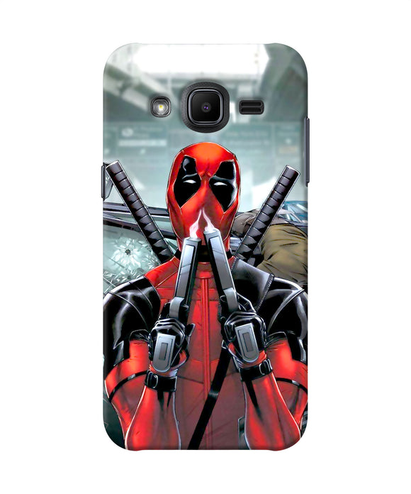 Deadpool With Gun Samsung J2 2017 Back Cover