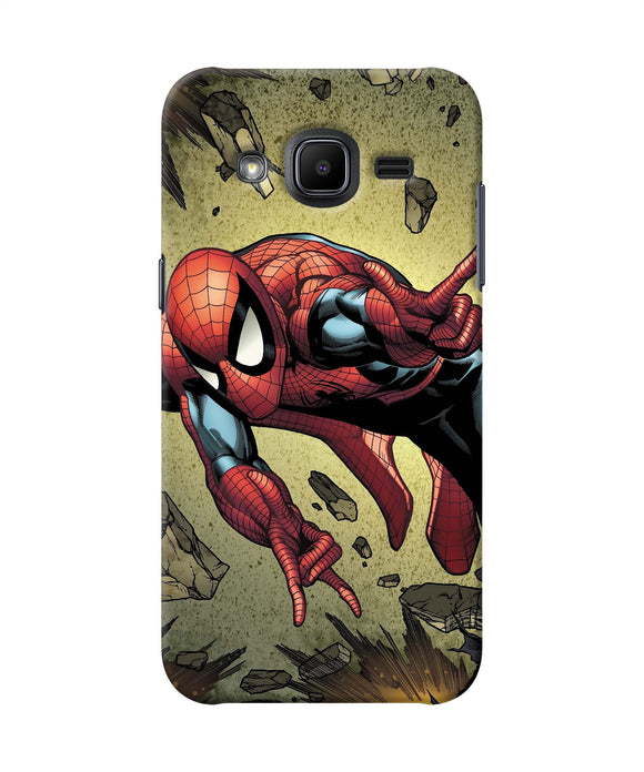 Spiderman On Sky Samsung J2 2017 Back Cover