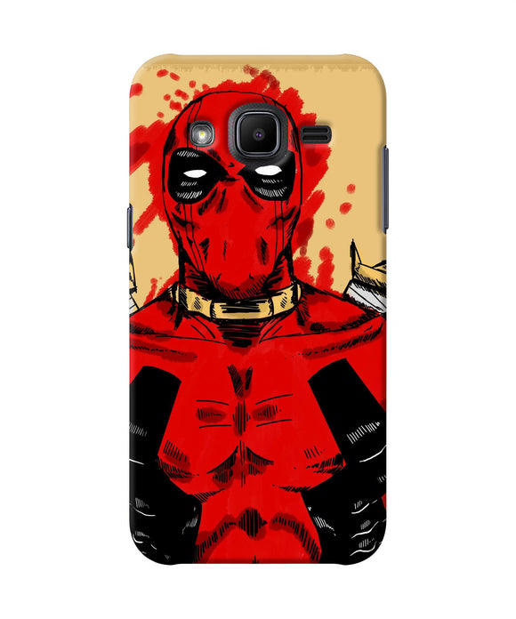 Blooded Deadpool Samsung J2 2017 Back Cover