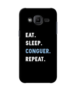 Eat Sleep Quote Samsung J2 2017 Back Cover