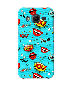 Lol Lips Print Samsung J2 2017 Back Cover